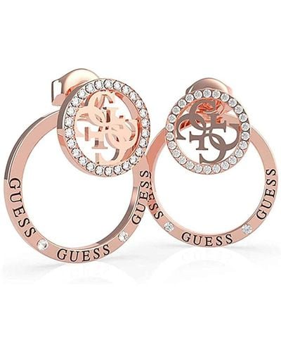 Guess Earrings Trendy Jewellery Code Ube79096 - Pink