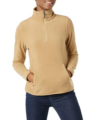 Amazon Essentials Giacca Invernale Modello Pullover con Zip Corta A iche Lunghe con vestibilità Classica - Blu