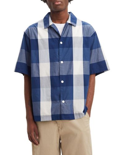 Levi's Short Sleeve Slouchy Shirt Camisa casual Hombre - Azul