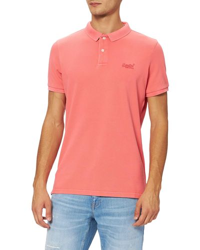 Superdry S/s Vint Destroy Polo Shirt - Red