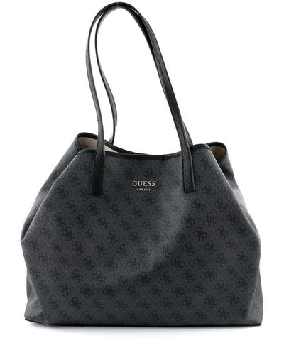 Guess Vikky Large Tote Tas - Zwart