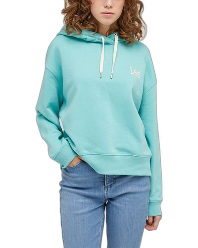 Lee Jeans Essential Hoodie Hooded Sweatshirt - Blau