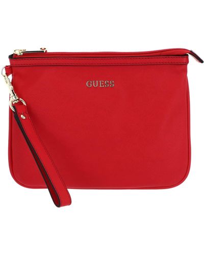 Guess Vanille Flat Top Zip Roman Red - Rood