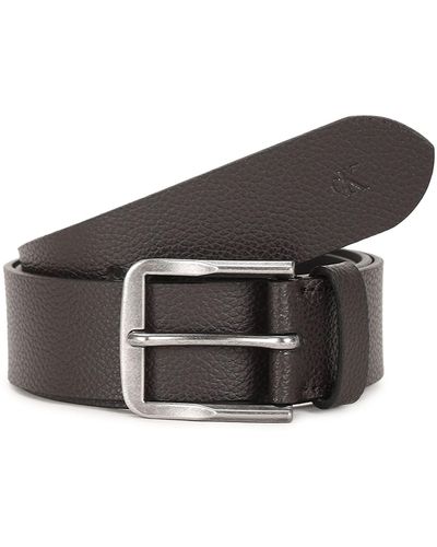 Calvin Klein Belt Classic Flat Leather - Brown