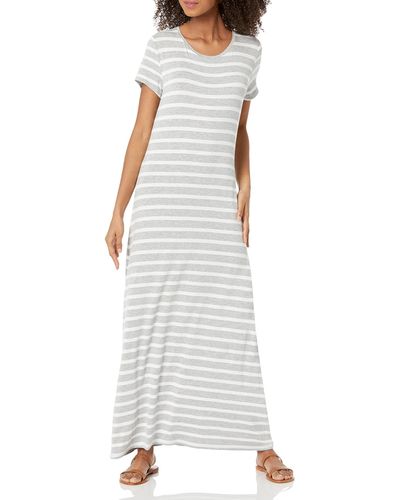 Amazon Essentials Short-sleeve Maxi Dress - White