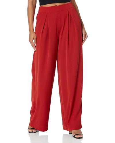 The Drop Flame Scarlet Wide Leg Pant By @kass_stylz - Red