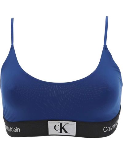Calvin Klein Unlined 000QF7245E Bralette - Blau