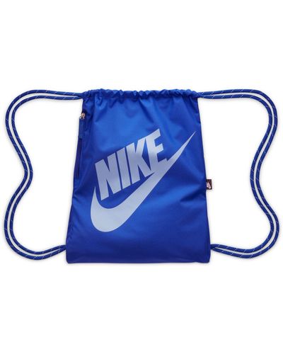 Nike Nk Heritage Drawstring Gym Bag - Blue