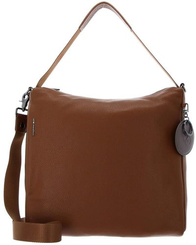 Mandarina Duck Mellow Leather Hobo Indian Tan - Braun