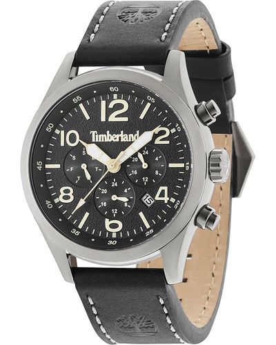 Timberland Multi Zifferblatt Quarz Uhr mit Leder Armband TBL.15376JSU/02 - Mehrfarbig