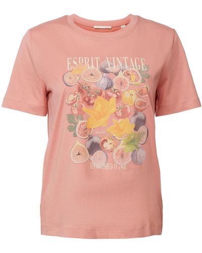 Esprit 073cc1k309 T-shirt - Pink