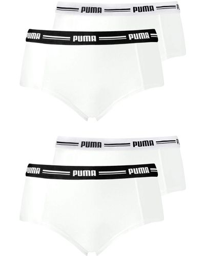 PUMA Iconic Mini Shorts 603033001 4er Pack - Weiß