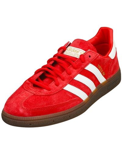 adidas Handball Spezial Sneakers aus Veloursleder mit Lederbesatz - Rot