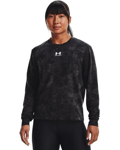 Under Armour S Rival Terry Crew Jumper Black Xs