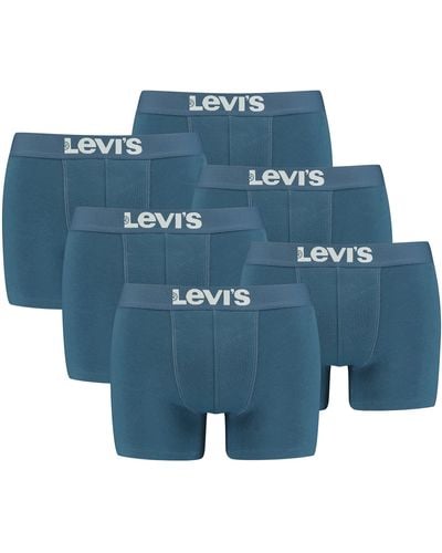 Levi's Boxershorts Boxer Brief Unterhosen 905001001 6er Pack - Blau