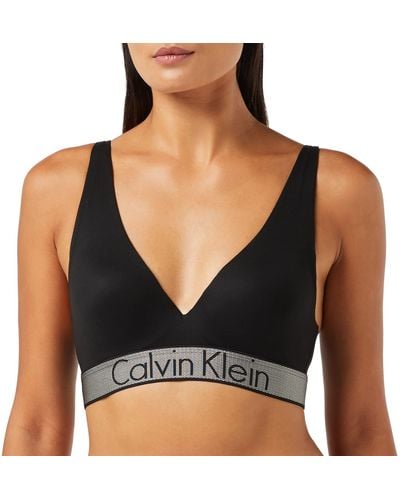 Calvin Klein Ladies Underwear - Underwear - S Bras - Push Up Bras For - Push Up Plunge Bra - Black - Size