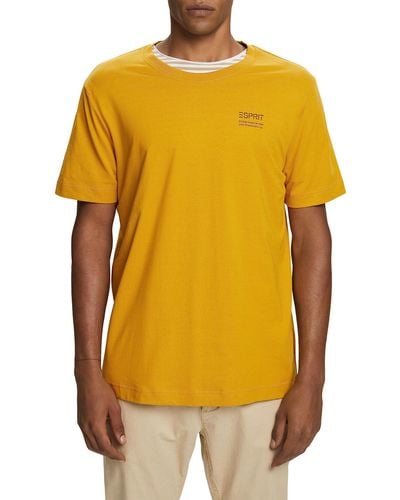Esprit 073ee2k321 T-shirt - Yellow