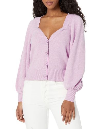 French Connection Libby Vhari Cardigan Sweater - Purple