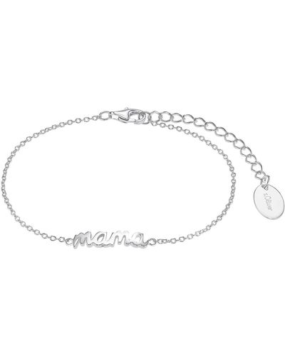 S.oliver Armband 925 Sterling Silber Armschmuck - Mettallic