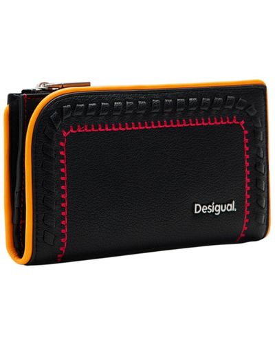 Desigual Mone_prime Ines Tri-fold Wallet - Zwart