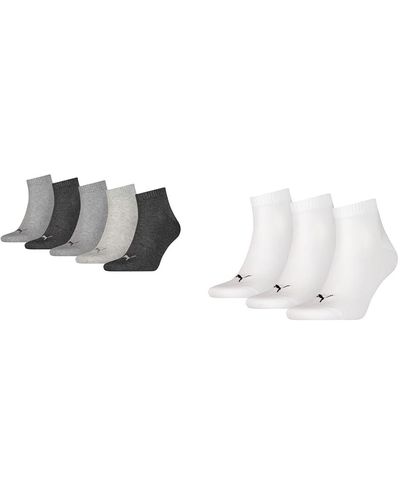 PUMA Socken Weiß 39-42 Socken Grau/Grau 39-42 - Mettallic
