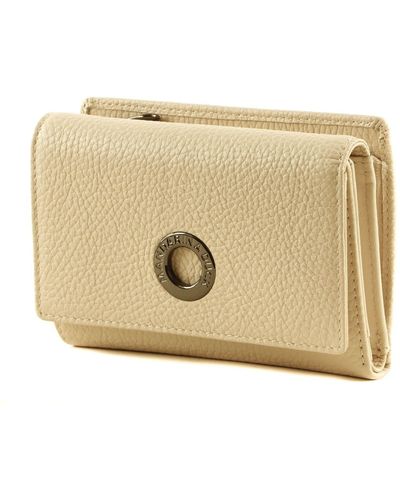 Mandarina Duck Mellow Leather Wallet with Flap M Papyrus - Metallizzato