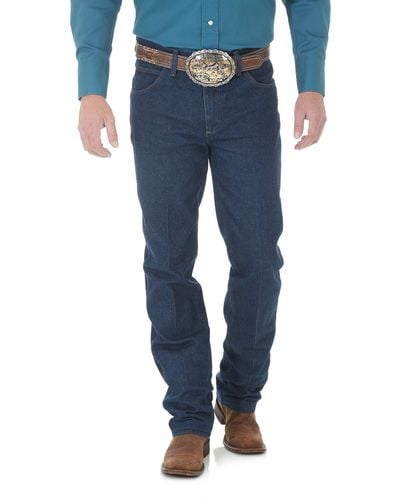 Wrangler Jeans da Cowboy dal Taglio Slim Fit - Blu