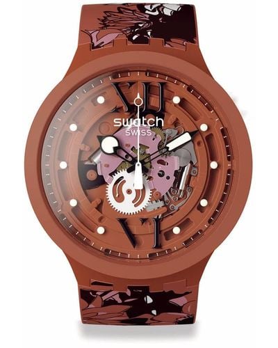 Swatch Analog-Digital Automatic Uhr mit Armband S7263005 - Pink