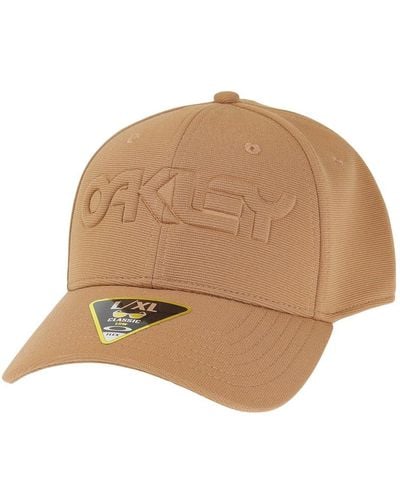 Oakley 6 Panel Stretch Hat Embossed - Natural
