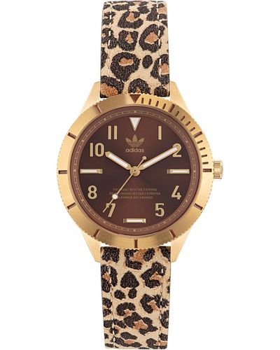 adidas Animal Print Leather Strap - Metallic