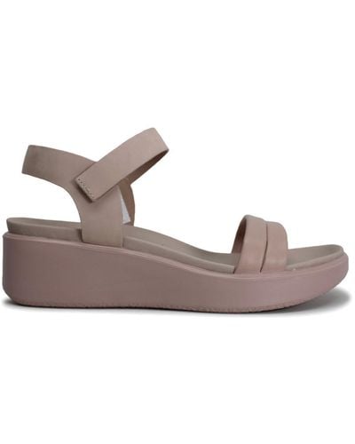 Ecco Flowt Luxe Wedge Sandal - Pink