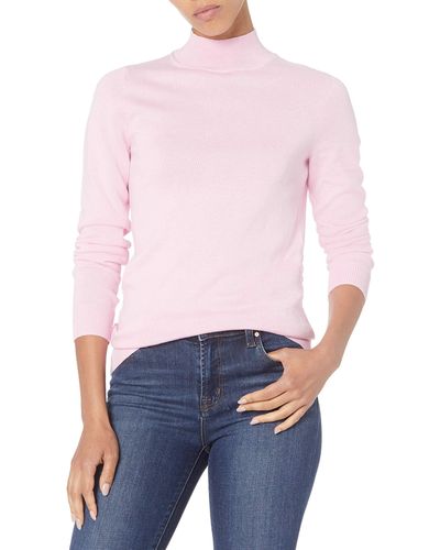 Amazon Essentials Leichter Mockneck Pullover-Sweaters - Weiß