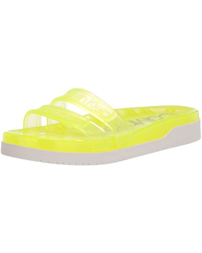 Calvin Klein Tobi Slide Sandal - Yellow