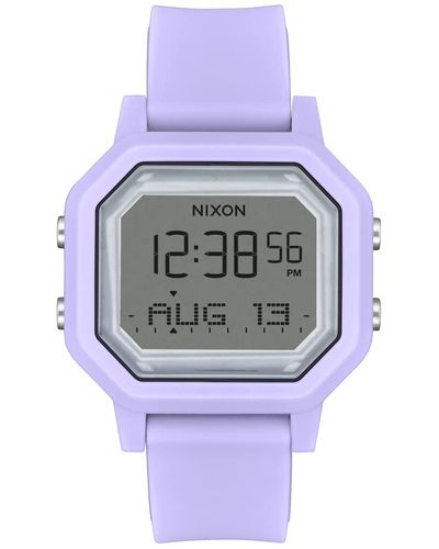 Nixon Digital Japanisches Automatikwerk Uhr mit Silikon Armband A1311-5108-00 - Weiß