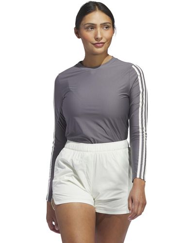 adidas Ultimate365 Twistknit Long Sleeve Shirt Golf - Grey