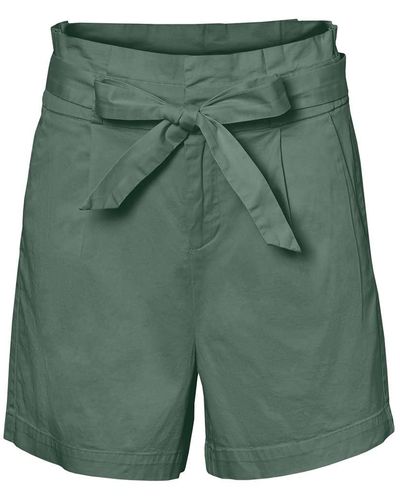 Vero Moda Paperbag Shorts - Grün