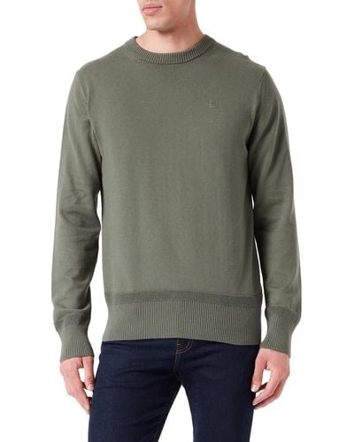 G-Star RAW Jersey Premium Core Knitted Para Hombre - Verde