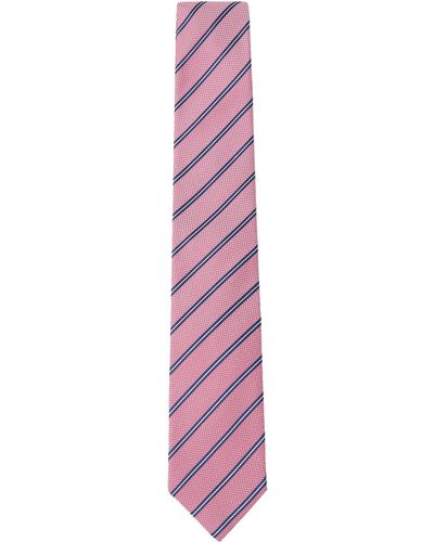 Hackett Textured Stripe Tie Ties - Black