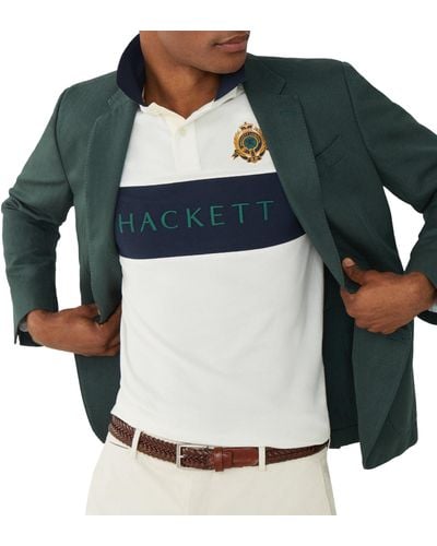 Hackett Hackett Heritage Panel Short Sleeve Polo 2xl - Multicolour