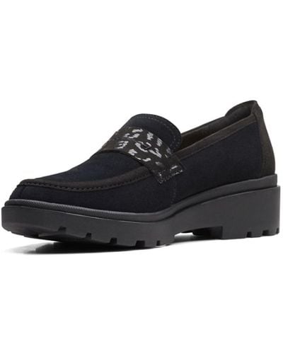 Clarks Calla Style Loafer Flat - Black