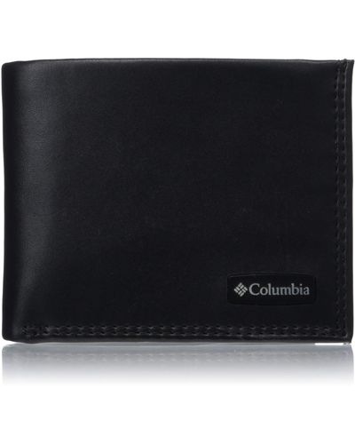 Columbia Schmale Faltung Reisezubehör-Bi-Fold-Brieftasche - Schwarz