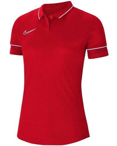 Nike Dri-fit Academy Poloshirt Voor - Rood