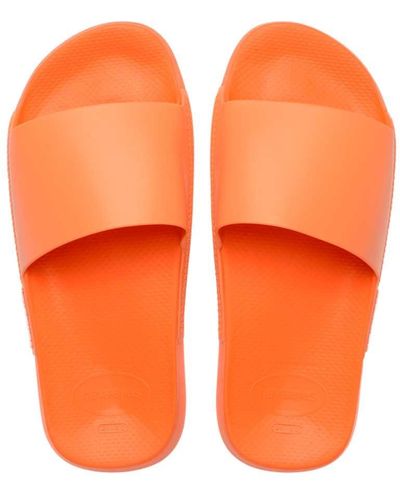 Havaianas Slide Classic Metallic Flip-Flop - Orange
