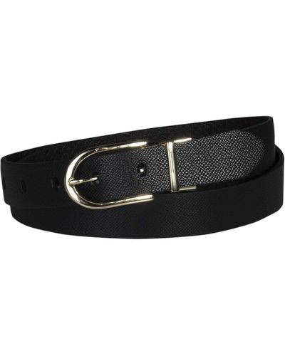 Calvin Klein Leather Reversible Casual Belt - Black