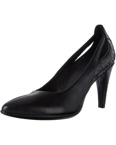 Ecco Shape 75 Pointy Closed-toe Court Shoes - Black