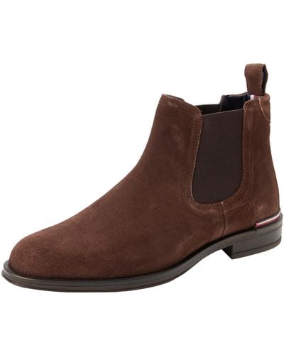 Tommy Hilfiger Low Boot Core Suede Chelsea - Brown