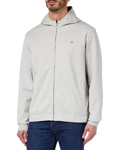 Hackett Reversible Hdy Fz Hooded Sweatshirt - Grey