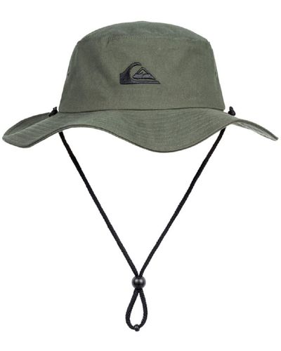Quiksilver Mens Bushmaster Sun Protection Floppy Visor Bucket Hat - Grey