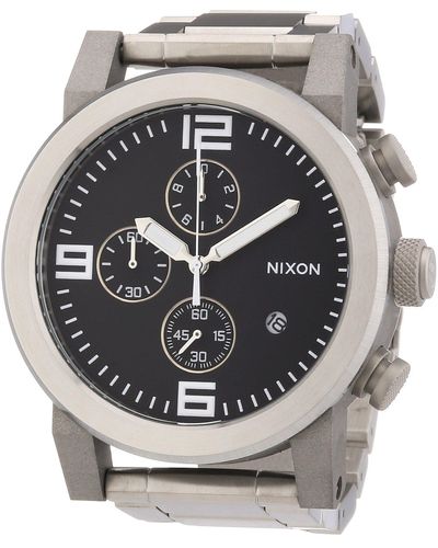 Nixon Armbanduhr XL Ride SS Chronograph Quarz Edelstahl beschichtet A347000-00 - Mehrfarbig