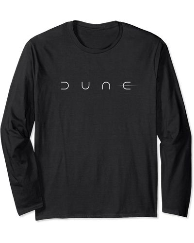 Dune Logo White Long Sleeve - Black